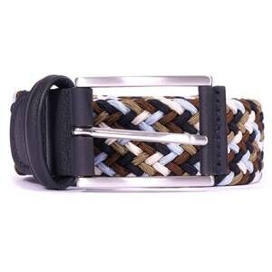 NEW ANDERSON'S woven belt in brown/blue